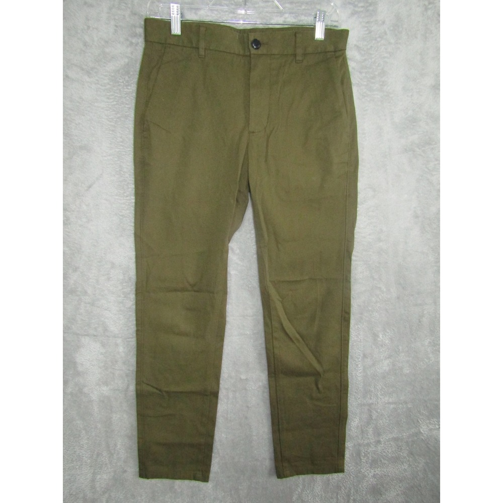 Everlane Uniform Slim Fit Twill Pants Olive Green‎ Mens 29x30